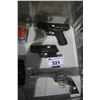 Image 2 : 4.5MM BB PISTOL, KINGMAN TRAINING ERASER 11MM PAINTBALL GUN, AND PROP COLT SINGLE ACTION ARMY .45