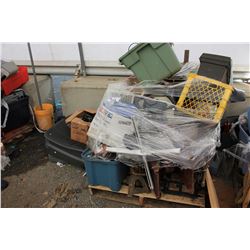 PALLET OF ASSORTED TOOLS, WIRE & MORE