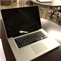 APPLE MACBOOK PRO, 15'', NO HARD DRIVE, NO POWER SUPPLY, AS-IS, SERIAL NUMBER W80252X3AGX