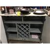 Image 2 : CONTEMPORARY ANTIQUE FINISH WINE CABINET