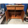 Image 2 : SOLID WOOD 2 DRAWER BUFFET CUPBOARD MADE IN NEW ZEALAND