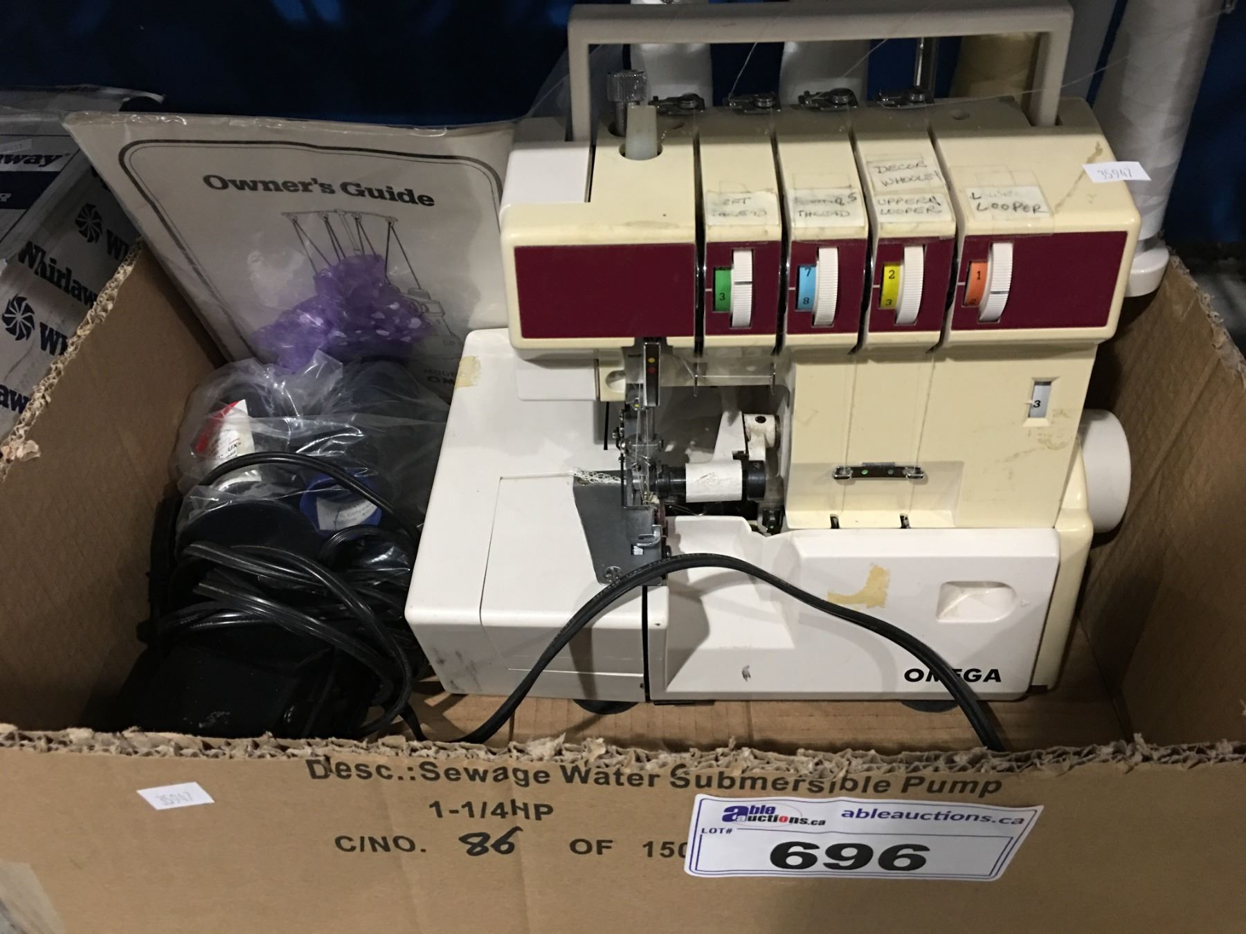 OMEGA 4 THREAD SERGER SEWING MACHINE - Able Auctions