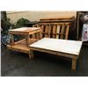 Image 2 : 4 WOODEN WORK TABLES