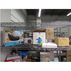 INTEX INFLATABLE CHAIR, HUMIDIFIER, INTEX ELECTRIC PUMP, HANDHELD STEAM CLEANER, OUTDOOR LIGHT