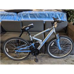 BLUE/SILVER FS26 APOLLO 18-SPEED MOUNTAIN BIKE