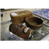 Image 1 : SALISH ABORIGINAL BASKETS & CARVED ABORIGINAL WOOD MASK