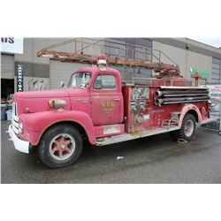 1956 INTERNATIONAL 2WHDR, PUMPER, RED, GAS, AUTOMATIC, VIN#R18561075C, TMU, *MUST TOW* OOP