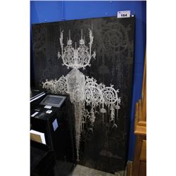LARGE "CHANDELIER" PRINT ON CANVAS