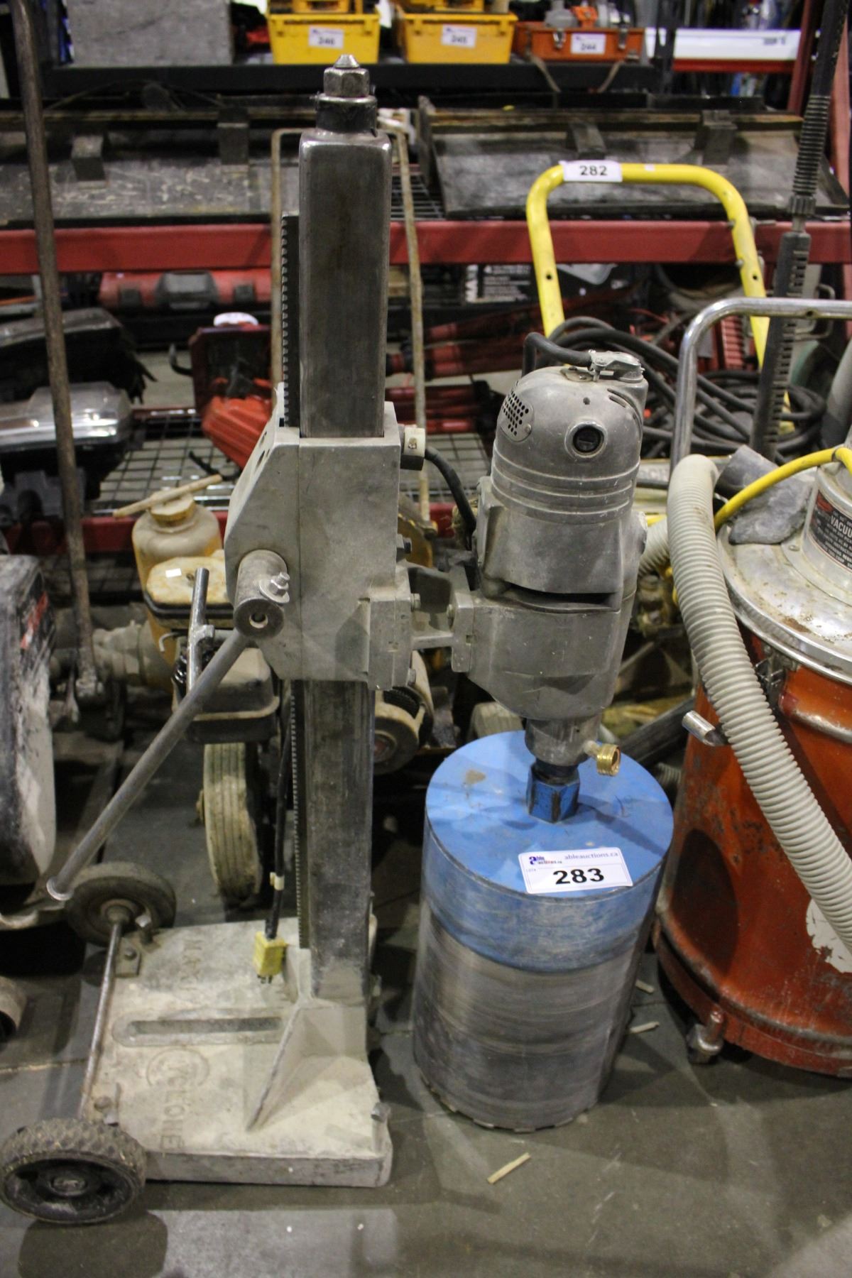 MILWAUKEE CORING DRILL WITH BIT & STAND