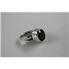 Image 2 : LAB CREATED RUBY RED RING, DEEP SMOLDERING RE FIRE, LARGE OVAL, SET IN HEAVY STERLING MOUNT WITH