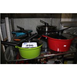 ASSORTED HAPPYCALL COOKING POTS