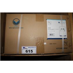 VIGO STAINLESS STEEL 18 GAUGE UNDERMOUNT KITCHEN SINK (23"X17 3/4"X9") WITH CUTTING BOARD,