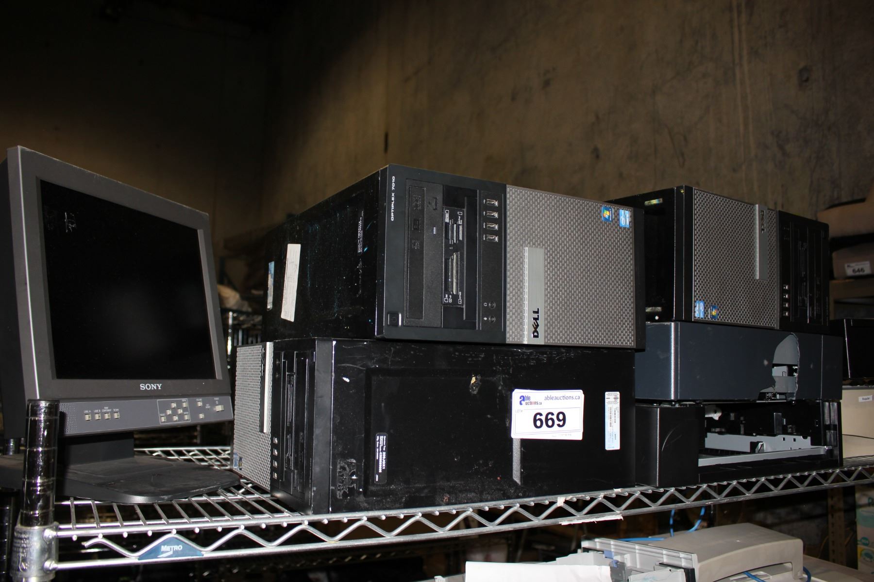 LARGE LOT OF COMPUTER TOWERS, MONITORS AND MORE - Able Auctions