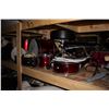Image 2 : LARGE SHELF LOT OF MUSIC EQUIPMENT INCLUDING DRUMKIT, KUSTON QUAD JR AMP AND YAMAHA DD-9 SOUND