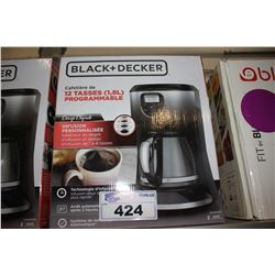 BLACK & DECKER 12 CUP COFFEE MAKER