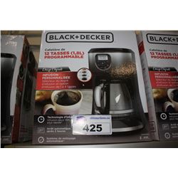 BLACK & DECKER 12 CUP COFFEE MAKER