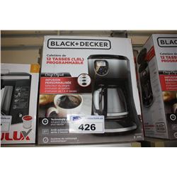 BLACK & DECKER 12 CUP COFFEE MAKER