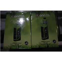 PAIR OF ELEAF IKONN 220 WATT VAPORIZERS WITH ATOMIZER, TRIPLE & QUAD HEADS