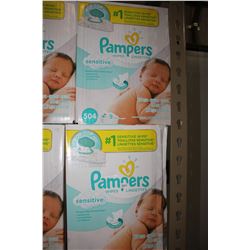 FOUR CASES OF PAMPERS SENSITIVE WIPES