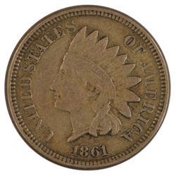 1861 Indian Cent Coin