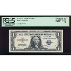 1957 $1 Silver Certificate Star Note PCGS 68PPQ