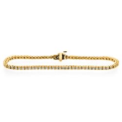 18KT Yellow Gold 2.00ctw Diamond Tennis Bracelet