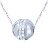 Image 1 : 18KT White Gold 2.02ctw Diamond Pendant with Chain