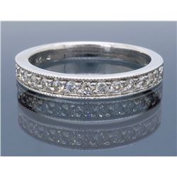 14KT White Gold 0.25ctw Diamond Wedding Band