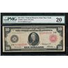 Image 1 : 1914 $10 New York Red Seal Federal Reserve Note PMG 20