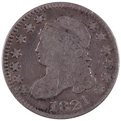 1821 Large Date Capped Bust Dime Coin