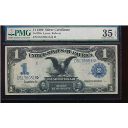 1899 $1 Black Eagle Silver Certificate PMG 35EPQ