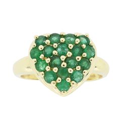 10KT Yellow Gold 1.25ctw Emerald Ring