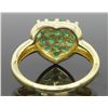 Image 4 : 10KT Yellow Gold 1.25ctw Emerald Ring