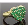 Image 6 : 10KT Yellow Gold 1.25ctw Emerald Ring