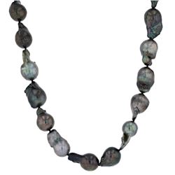 AAA Certified Tahitian Black Pearl Necklace