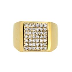 14KT Yellow Gold 0.67ctw Diamond Ring