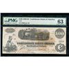 Image 1 : 1861 $100 Confederate States of American Note PMG 63
