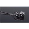 Image 5 : 14KT White Gold 0.62ct Diamond Pendant with Chain
