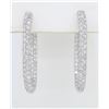 Image 2 : 18KT White Gold 2.58ctw Diamond Earrings