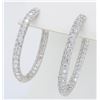 Image 3 : 18KT White Gold 2.58ctw Diamond Earrings