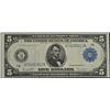 Image 1 : 1914 $5 Boston Federal Reserve Note