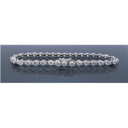 18KT White Gold 4.25ctw Diamond Bracelet