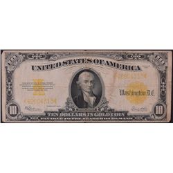 1922 $10 Gold Certificate