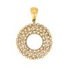 Image 1 : 14KT Yellow Gold 12.5mm Pearl and Diamond Pendant
