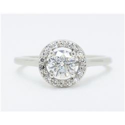 14KT White Gold 0.50ct EGL Cert Diamond Ring