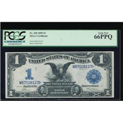 1899 $1 Black Eagle Silver Certificate PCGS 66PPQ