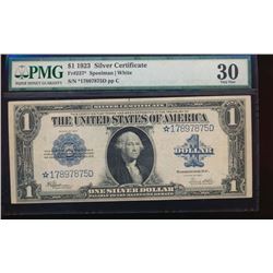 1923 $1 Silver Certificate Star Note PMG 30
