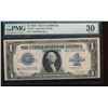 Image 1 : 1923 $1 Silver Certificate Star Note PMG 30