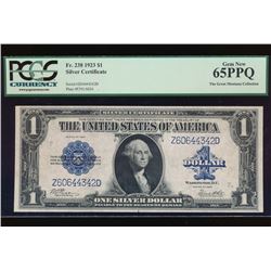 1923 $1 Silver Certificate PCGS 65PPQ