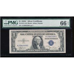 1935C $1 Silver Certificate PMG 66EPQ
